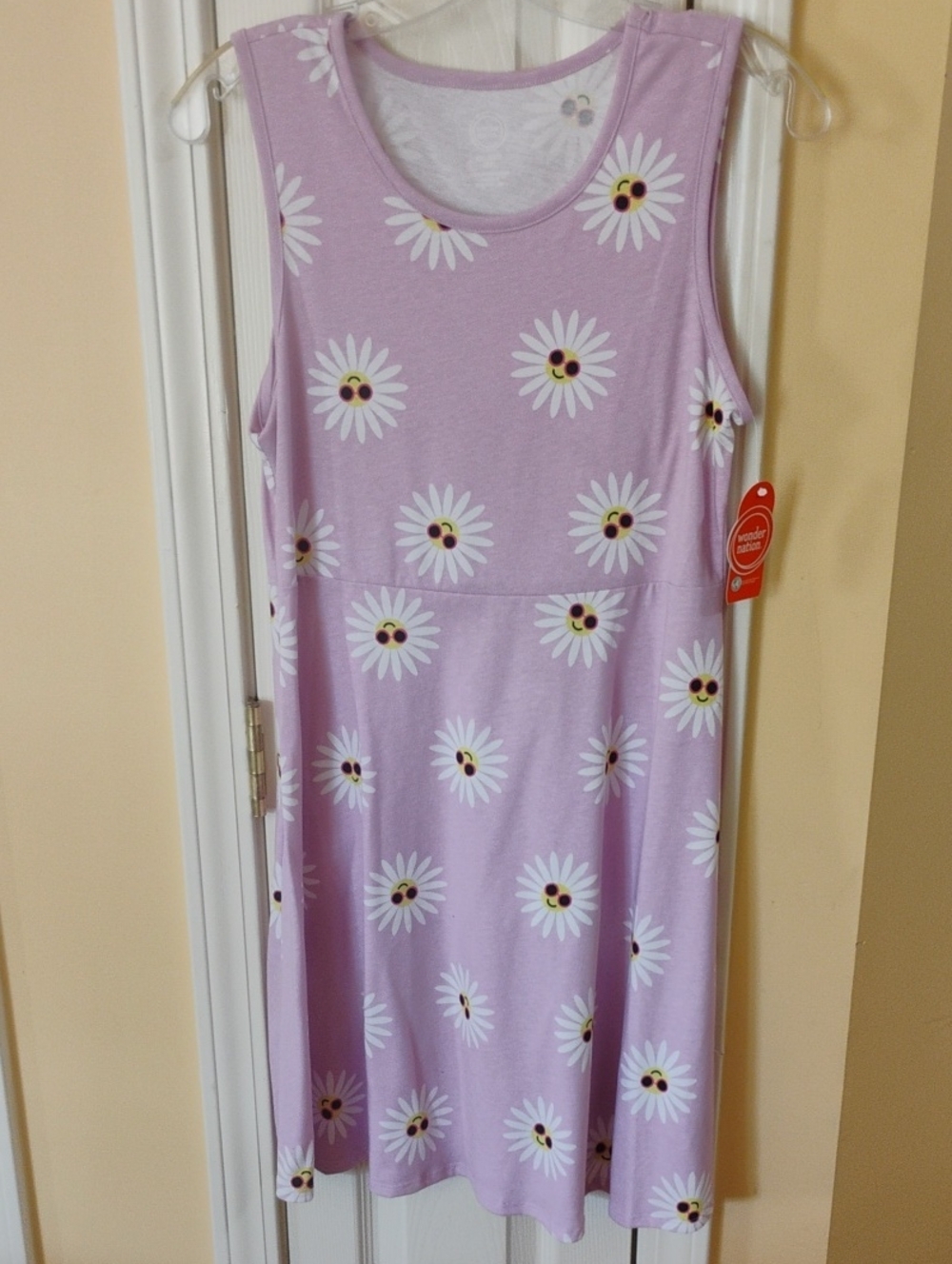 wonder nation Lilac Daisy Print Sleeveless Dress